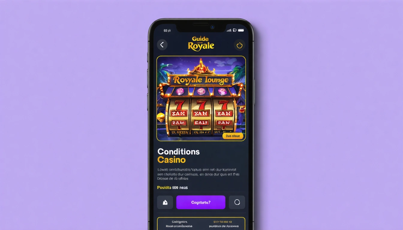 Guide Royale lounge casino bonus et conditions de mise