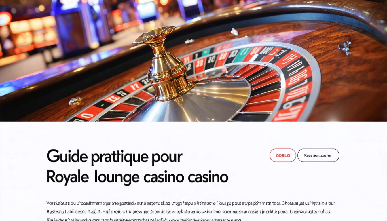Guide pratique pour Royale lounge casino inscription